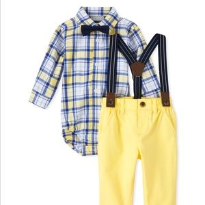 Baby Dad And Me Plaid Poplin Matching 4-Piece Set